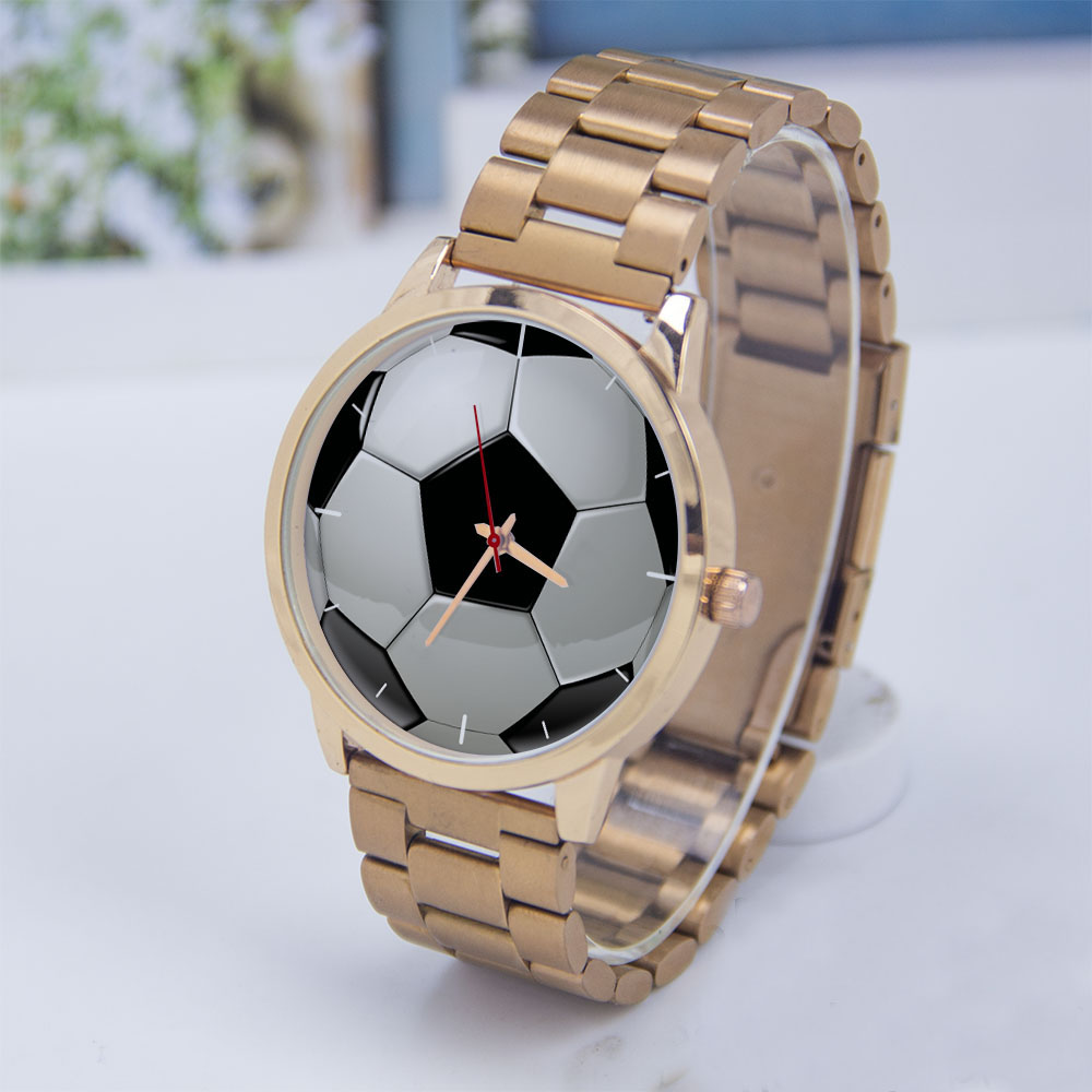 Watch Accessories - Football Soccer Design Fans Silver Man