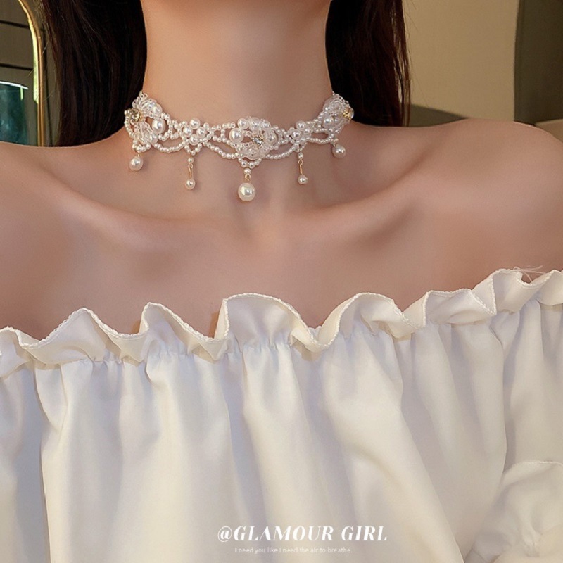 Pearl Choker Necklace Vintage - Luxury Vintage Pearl Choker Necklace For