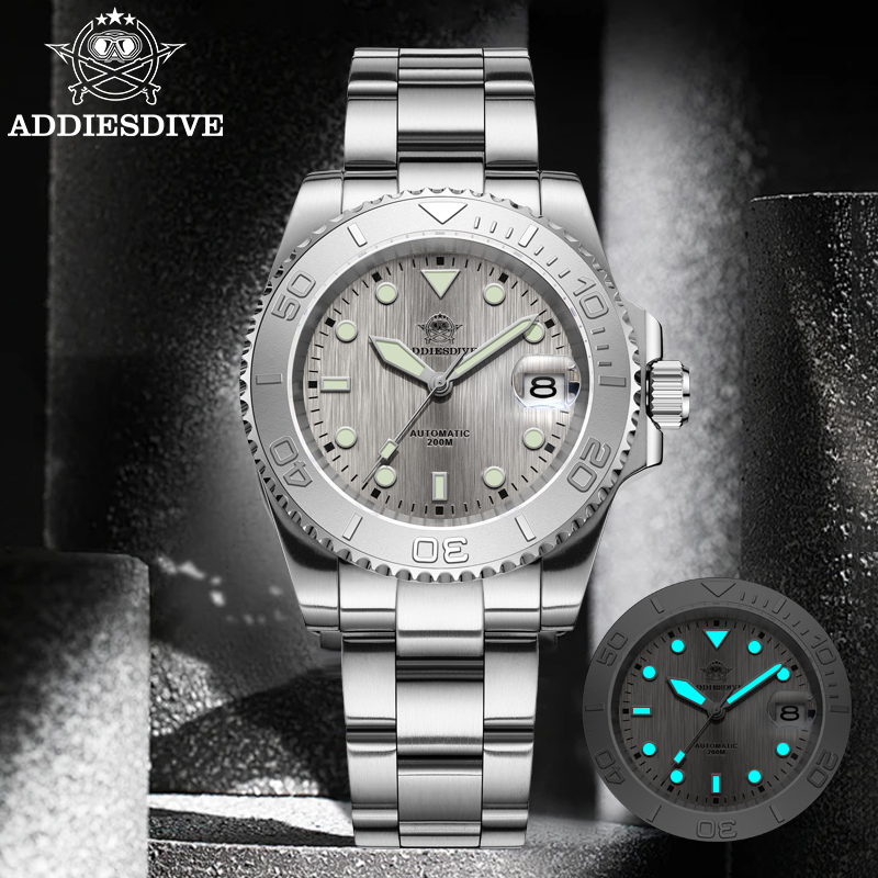Watch Accessories - ADDIESDIVE AD2087 Men Watch Waterproof 20Bar