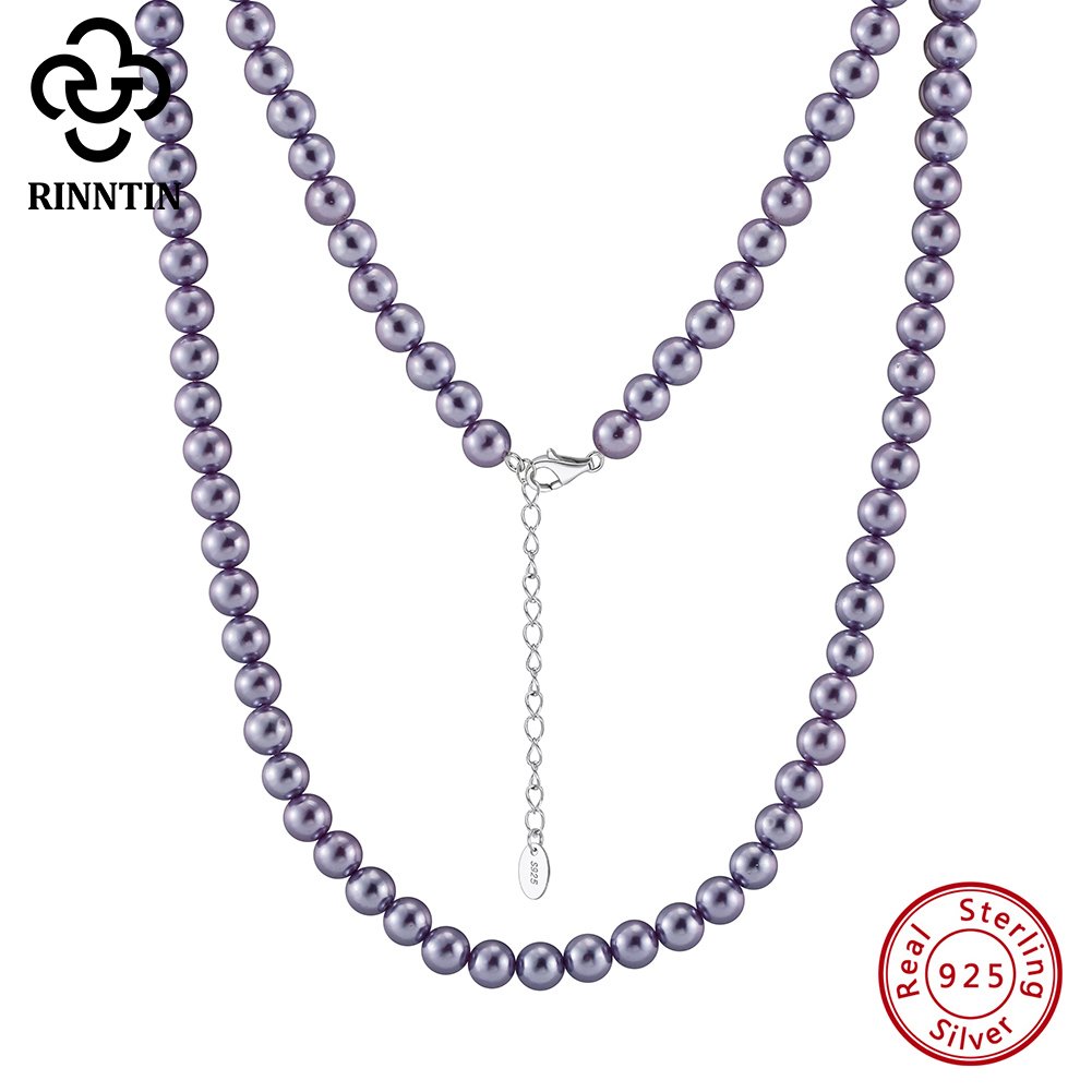 Rinntin 925 Silver Simple Pear - Pearl Choker Necklace Vintage 评论和价格