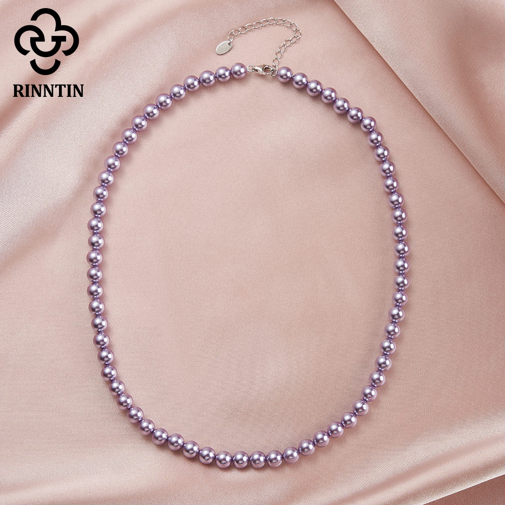 Rinntin 925 Silver Simple Pear - Pearl Choker Necklace Vintage 评论和价格