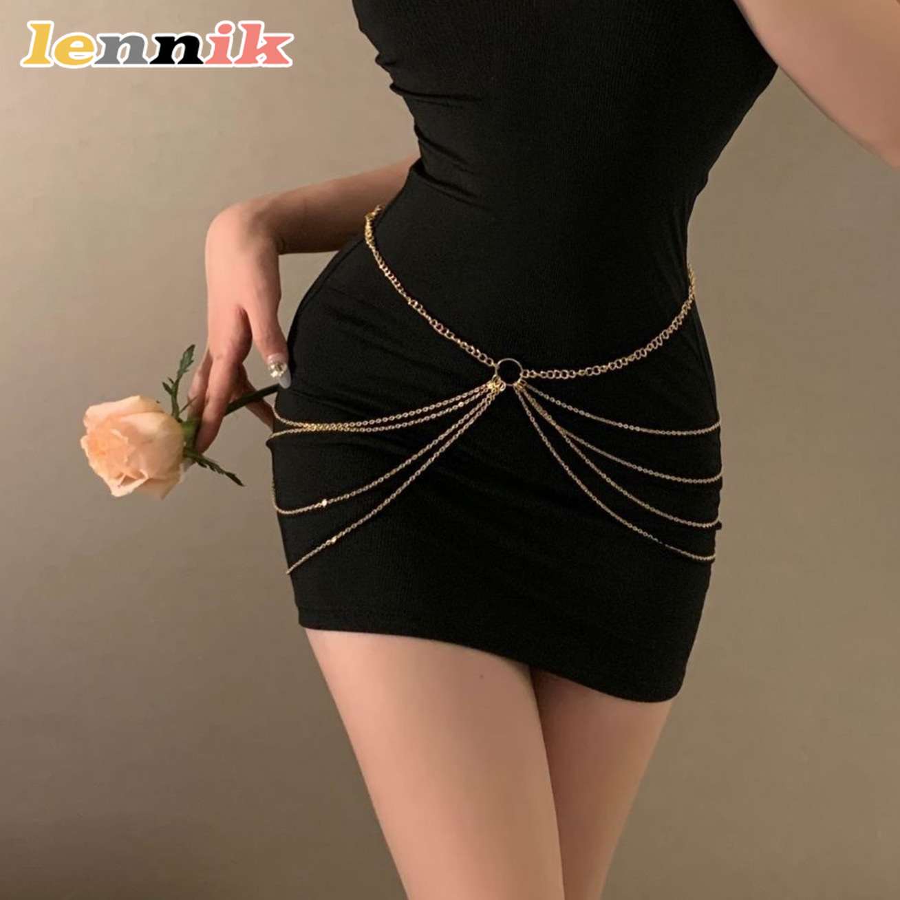 LENNIK Tassel Metal Multi-Laye - Body Jewelry 评论和价格