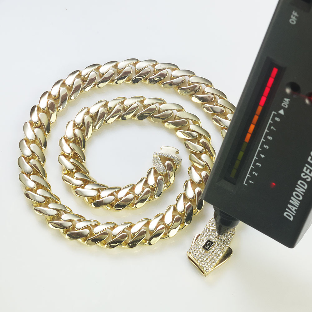 ESKEEM New 925 Silver Monaco C - Cuban Link Chain 12Mm 评论和价格