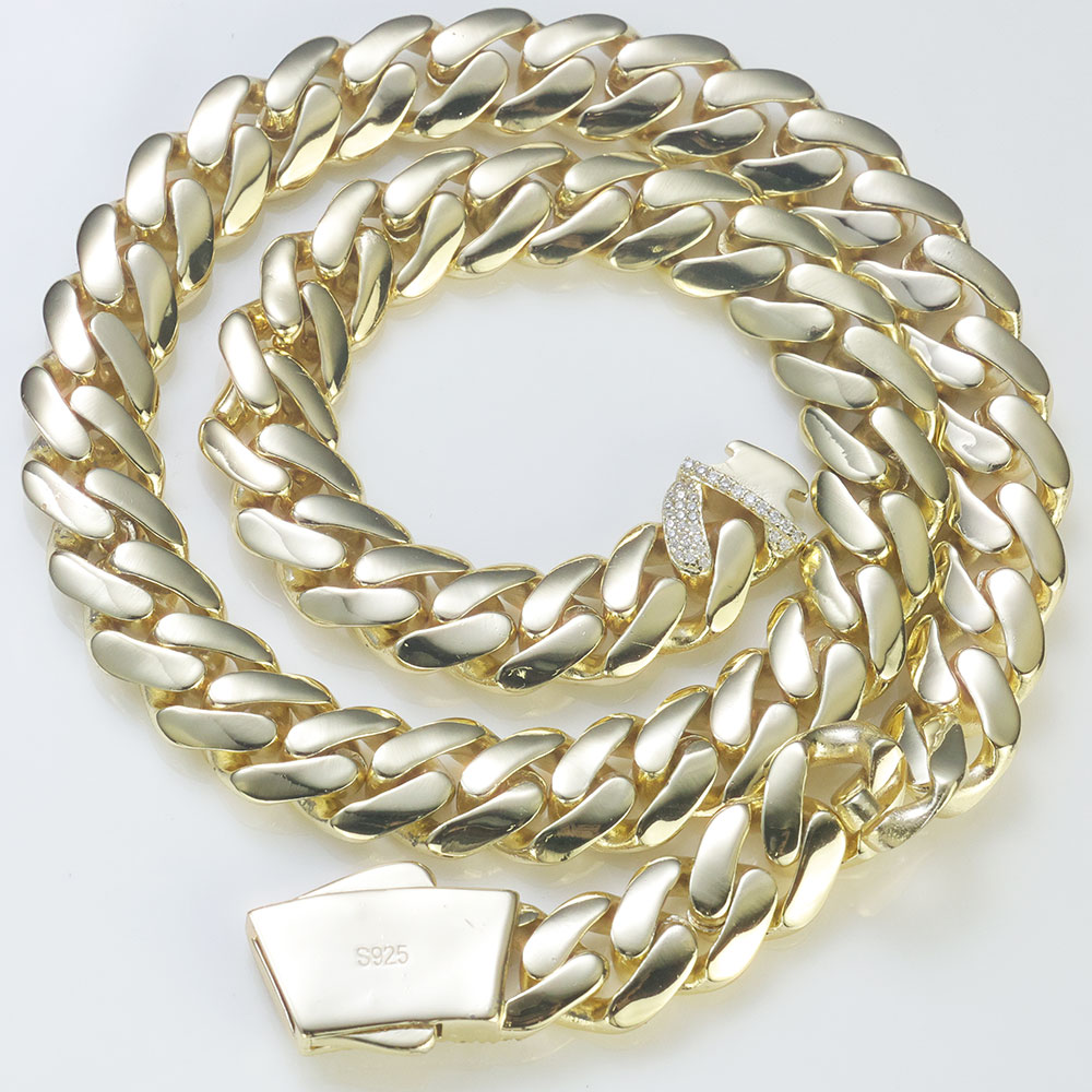 ESKEEM New 925 Silver Monaco C - Cuban Link Chain 12Mm 评论和价格