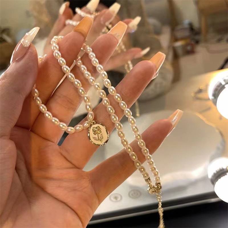 French Vintage Imitation Baroq - Pearl Choker Necklace Vintage 评论和价格