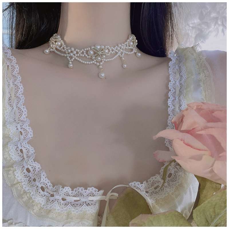 Luxury Vintage Pearl Choker Ne - Pearl Choker Necklace Vintage 评论和价格