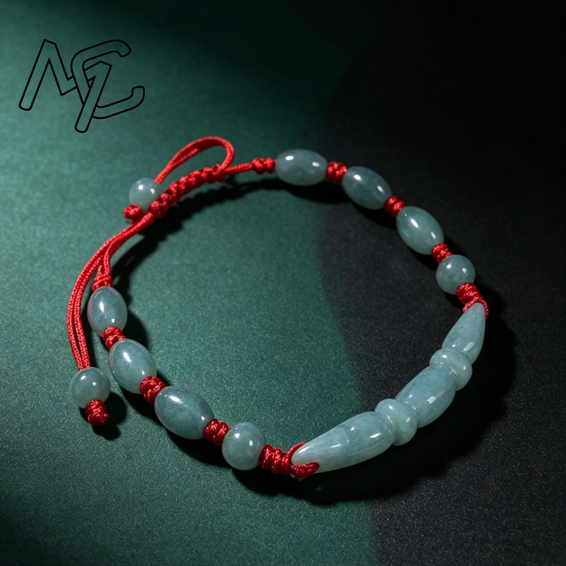 Natural Blue water Jade Burma  - Bracelets 评论和价格