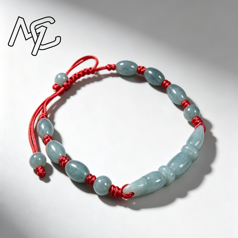 Natural Blue water Jade Burma  - Bracelets 评论和价格