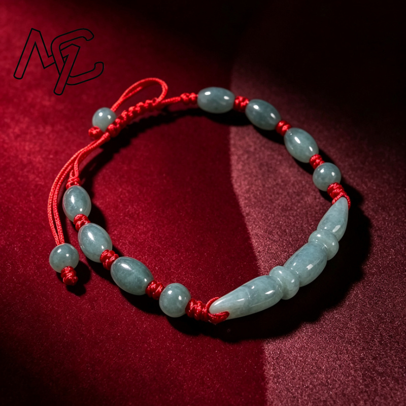 Natural Blue water Jade Burma  - Bracelets 评论和价格