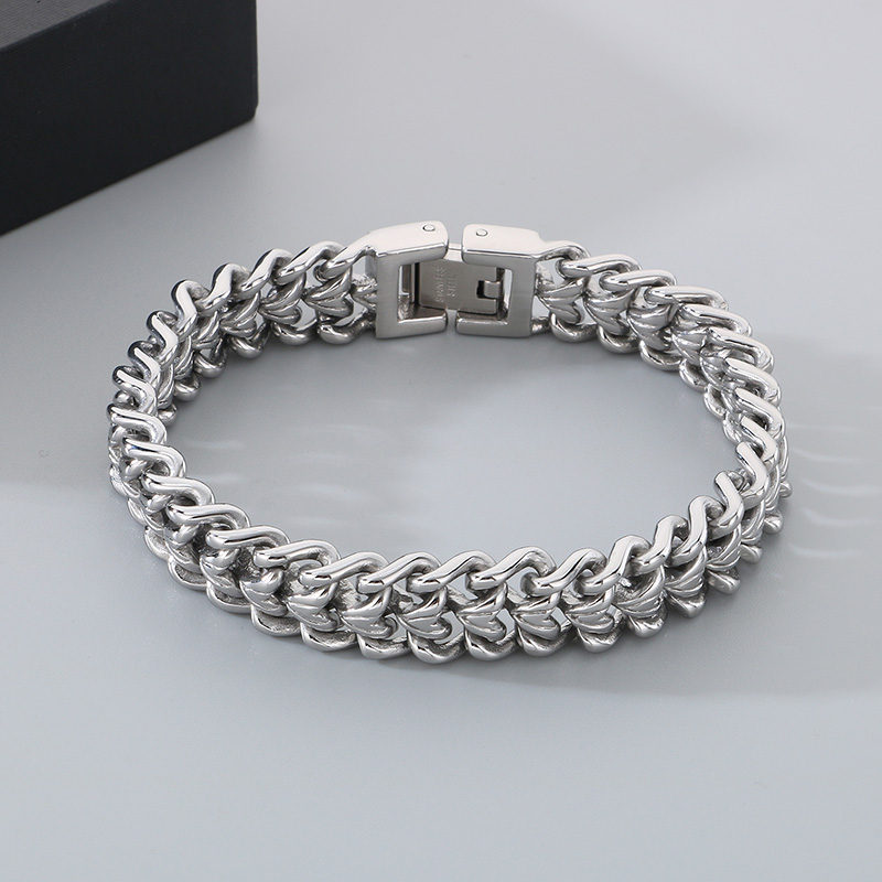 KALEN Shiny Stainless Steel Br - Cuban Link Chain 12Mm 评论和价格
